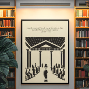 Poster Arte de Muro Cristã Minimalista para Casa e Igreja