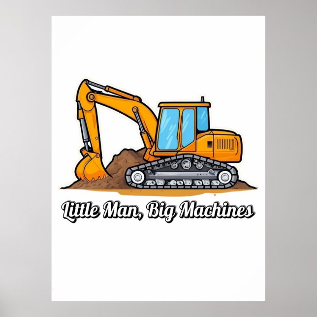 Poster Arte de Muro de Construção - Menino (Frente)