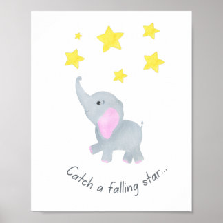 Poster Arte de Muro de Elefante em Estrela