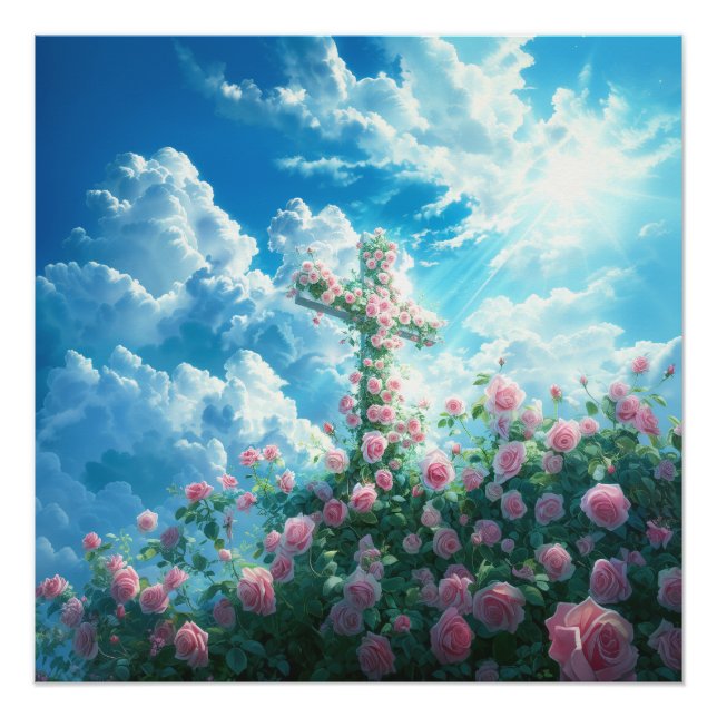 Pôster Arte de muro de igreja com Espírito Santo (Frente)