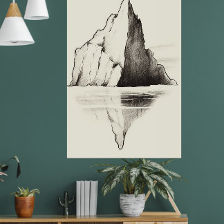 Poster arte de muro do reino gelado