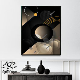 Poster Arte de Muro Geométrica, Design de Muro Minimalist