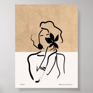 Poster Arte de Muro Minimalista da Boêmia