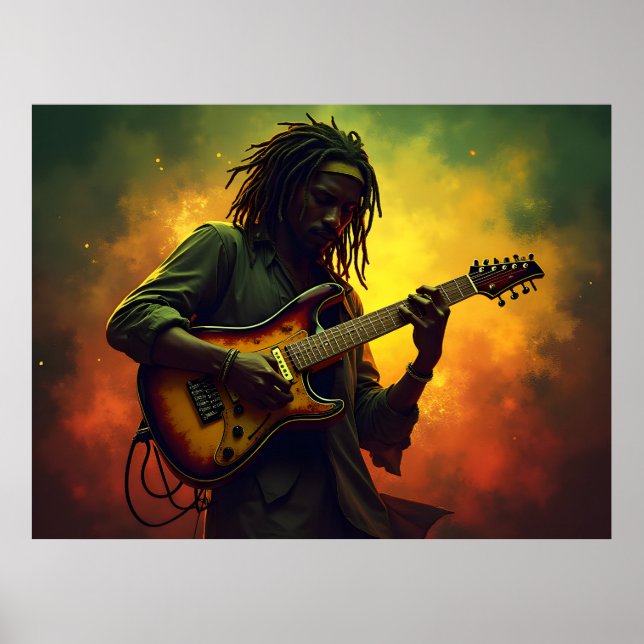 Poster arte de música reggae (Frente)
