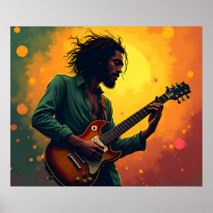 Poster arte de música reggae
