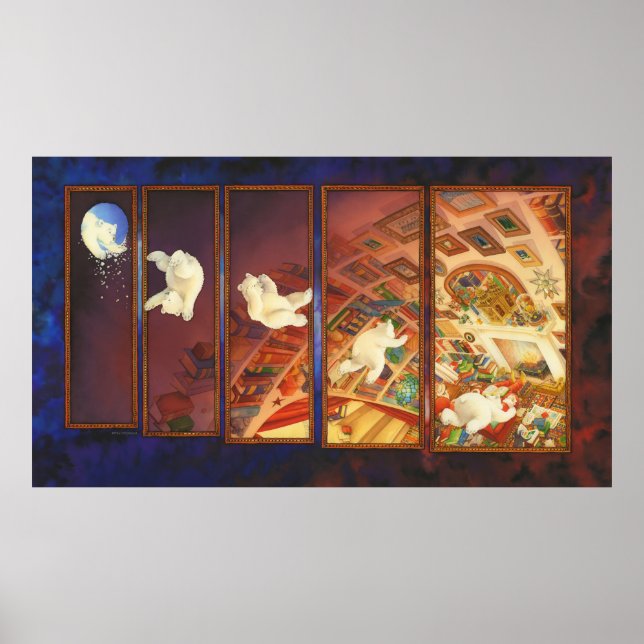 Poster Arte de Natal da Criança - O Urso de Natal (Frente)