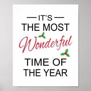 Poster Arte de Natal do Momento Mais Maravilhoso