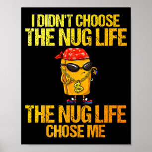 Poster Arte de Nugget de Frango para Homens Mulheres Cria