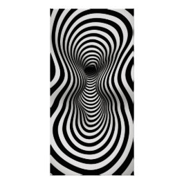 Pôster Arte de Op em preto e branco