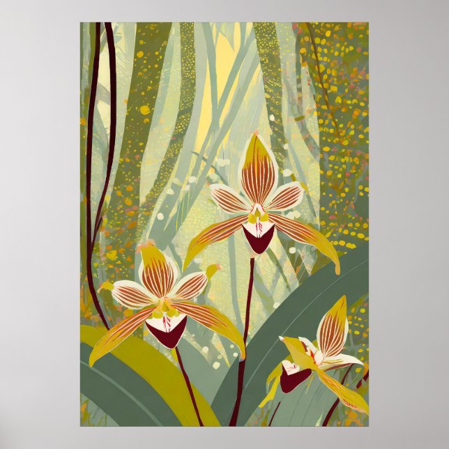 Poster Arte de Orquídea V14 (Frente)