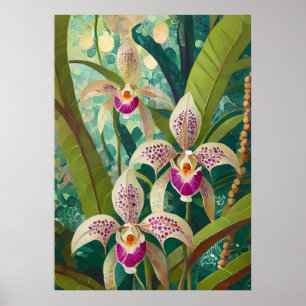 Poster Arte de Orquídea V27