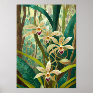 Poster Arte de Orquídea V49