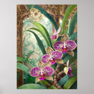 Poster Arte de Orquídea V53