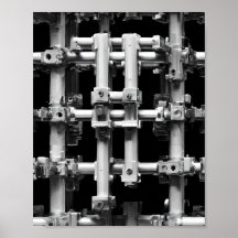 Arte de Padrão Geométrico: Máquina Modular Abstrat