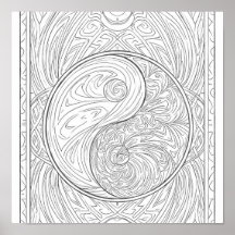 Arte de Padrão Meditativo: Geometria Sagrada Yin Y