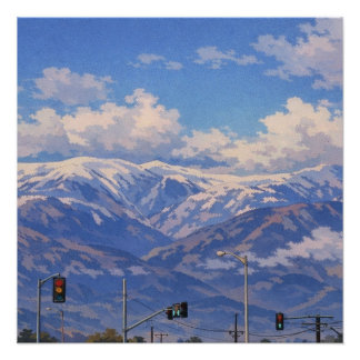 Pôster Arte de Paisagem Fotográfica Editada (Melhor Quali