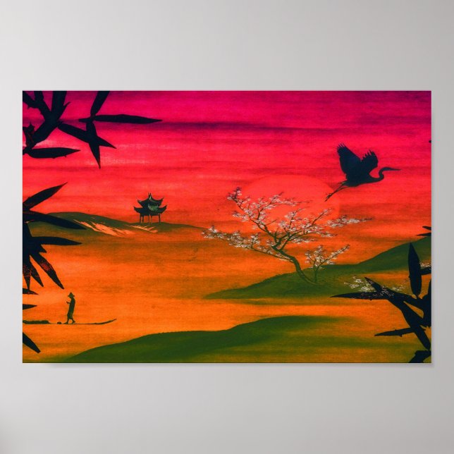 POSTER ARTE DE PAISAGEM JAPONESA (Frente)