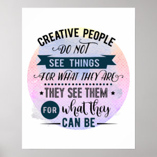 Poster Arte de Palavras de Citação do Pessoas Creative