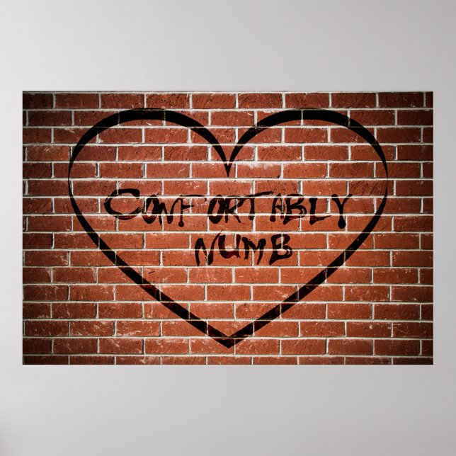 Poster Arte de Palavras Inconstante (Frente)