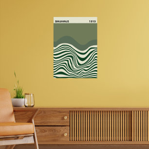 Poster Arte de parede abstrata Bauhaus, decoração de inte