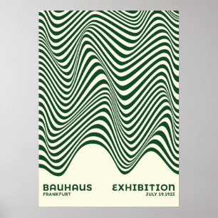Poster Arte de parede abstrata Bauhaus, para decoração de