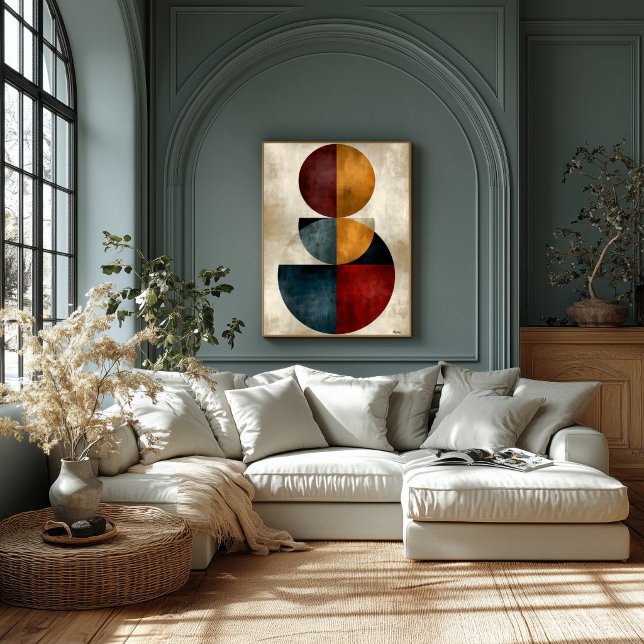 Poster Arte de Parede Abstrata Geométrica Zen Japonesa (Criador carregado)