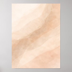 Poster Arte de Parede Abstrata Neutra Minimalista – Orgân