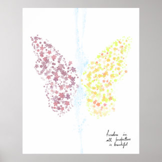 Poster Arte de Parede Acrínica de Liberdade