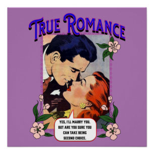 Pôster Arte de Parede Acrínica - Verdadeiro Romance - Art