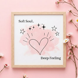 Poster Arte de Parede Alma Suave – Decoração de Casa com