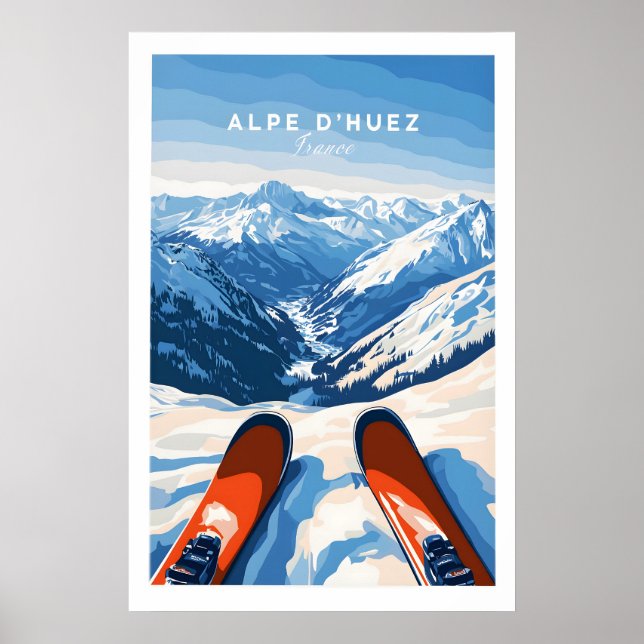Poster Arte de Parede Alpe dHuez 1 (Frente)