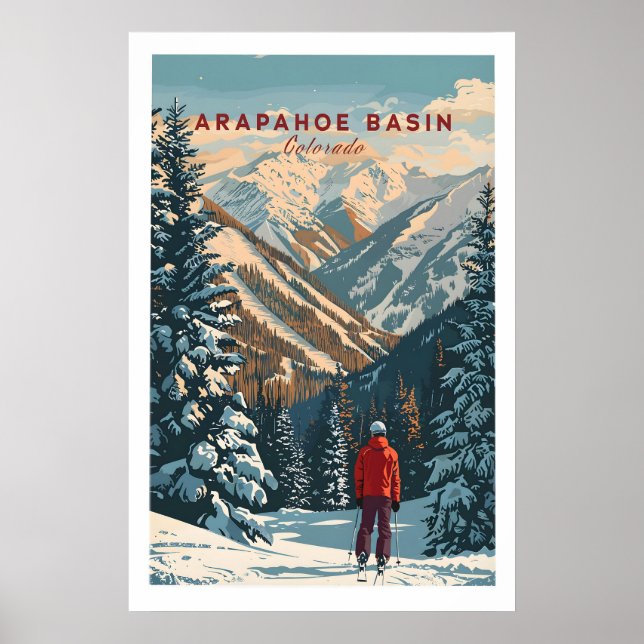 Poster Arte de Parede Arapahoe Basin 1 (Frente)
