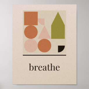 Poster Arte de Parede Arco do Sol Terracota Boho Respira