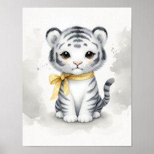 Poster Arte de Parede Berçário Selva de Tigre