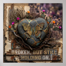 Arte de Parede Borboleta de Cura Kintsugi