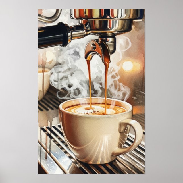 Poster Arte de parede. Café refrescante. (Frente)