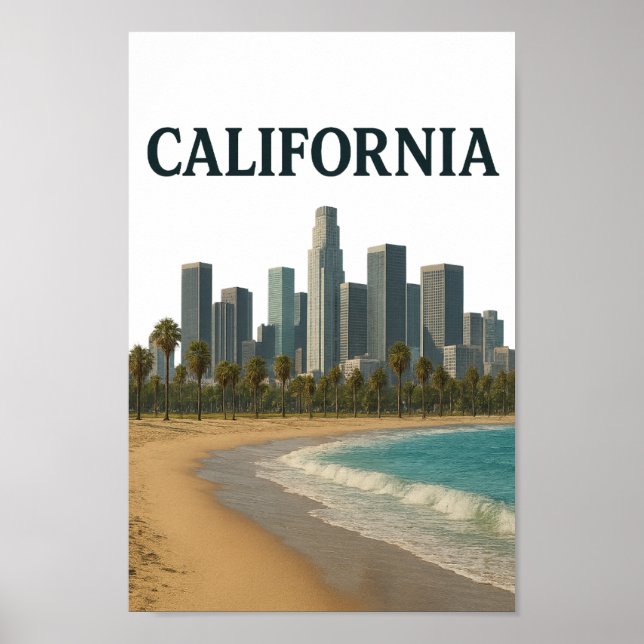 Poster Arte de Parede CALIFÓRNIA (Frente)