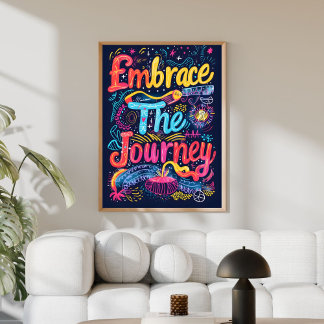 Poster Arte de Parede Colorida Moderna Inspiradora