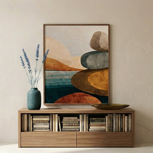 Poster Arte de Parede com Pedras em Equilíbrio para Decor (Criador carregado)