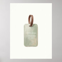 Arte de Parede com Placa Personalizada de Nome de 