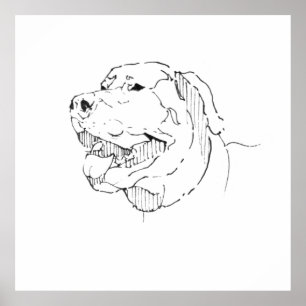 Poster Arte de Parede com Tinta Labrador Retriever