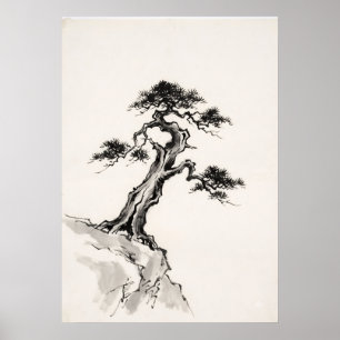 Poster Arte de Parede com Tinta Zen Resiliência do Pinhei