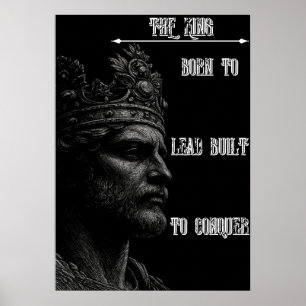 Poster Arte de Parede Coroa KING – Domine Seu Espaço