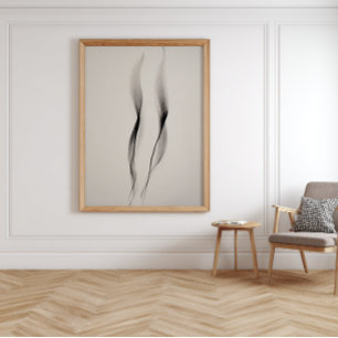 Pôster Arte de parede de Abstrato de tinta minimalista pa