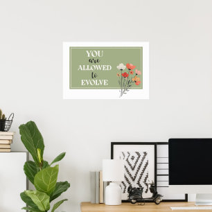 Poster Arte de Parede de Afirmação Horizontal – Você Tem 