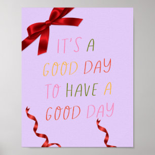 Poster Arte de Parede de Afirmação Positiva Rosa