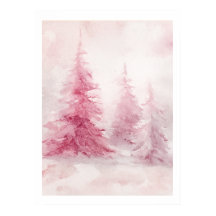 Arte de Parede de Árvore Rosa – Decoração Floral E