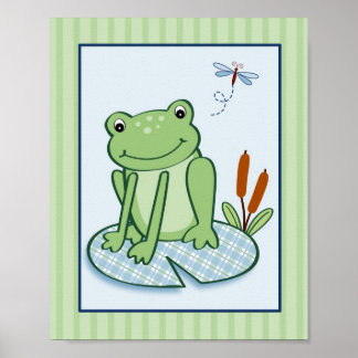 Pôster Arte de Parede de Berçário de Tartaruga Leap Frog