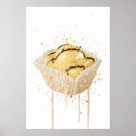 Poster Arte de Parede de Bolo Impresso 'French Fancie Lem