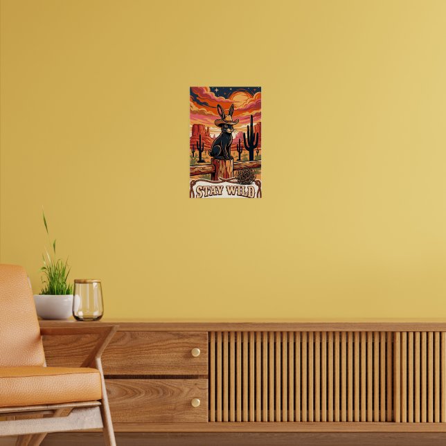 Poster Arte de Parede de Coelho do Deserto (Sala de Estar 2)